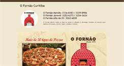 Desktop Screenshot of ofornaopizzaria.com.br