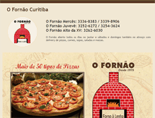 Tablet Screenshot of ofornaopizzaria.com.br